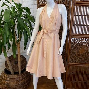 Lauren Ralph Lauren Sz 4 pink taffeta midi dress